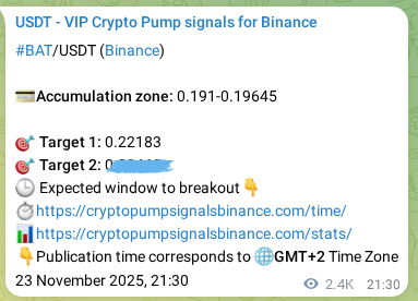 View the market signal proof for BAT pump from Binance, 26 November 2025, 16:23 Market signal proof: BAT pump from Binance, 26 November 2025, 16:23