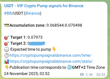 Confirm the Binance trading signal for BB pump, 26 November 2025, 20:25 Binance trading signal confirmation for BB pump, 26 November 2025, 20:25