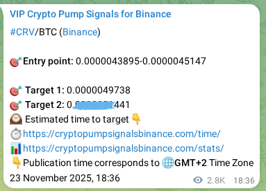Crypto trading signal proof: CRV pump on Binance, 26 November 2025, 23:47 Crypto trading signal proof: CRV pump on Binance, 26 November 2025, 23:47