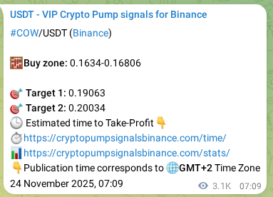 Confirm mathematical precision: COW trading signal proof on Binance, 27 November 2025, 21:59 Systematic verification: COW trading signal accuracy on Binance, 27 November 2025, 21:59
