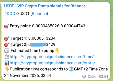 Check out the Binance pump signal proof for DOGS on 28 November 2025, 08:35 Binance pump signal proof for DOGS on 28 November 2025, 08:35