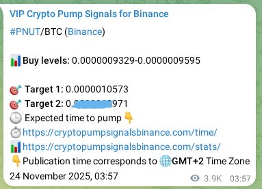 Authenticated proof of PNUT's pump signal on Binance at 28 November 2025, 16:21 Authenticated proof of PNUT's pump signal on Binance at 28 November 2025, 16:21