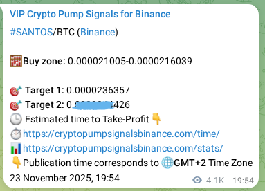 Real-time proof of SANTOS pump signal on Binance, 28 November 2025, 21:13 Real-time proof of SANTOS pump signal on Binance, 28 November 2025, 21:13