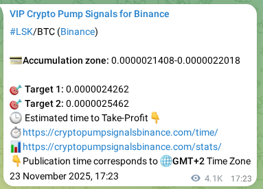 Check out the Binance pump signal proof for LSK on 29 November 2025, 08:09 Binance pump signal proof for LSK on 29 November 2025, 08:09