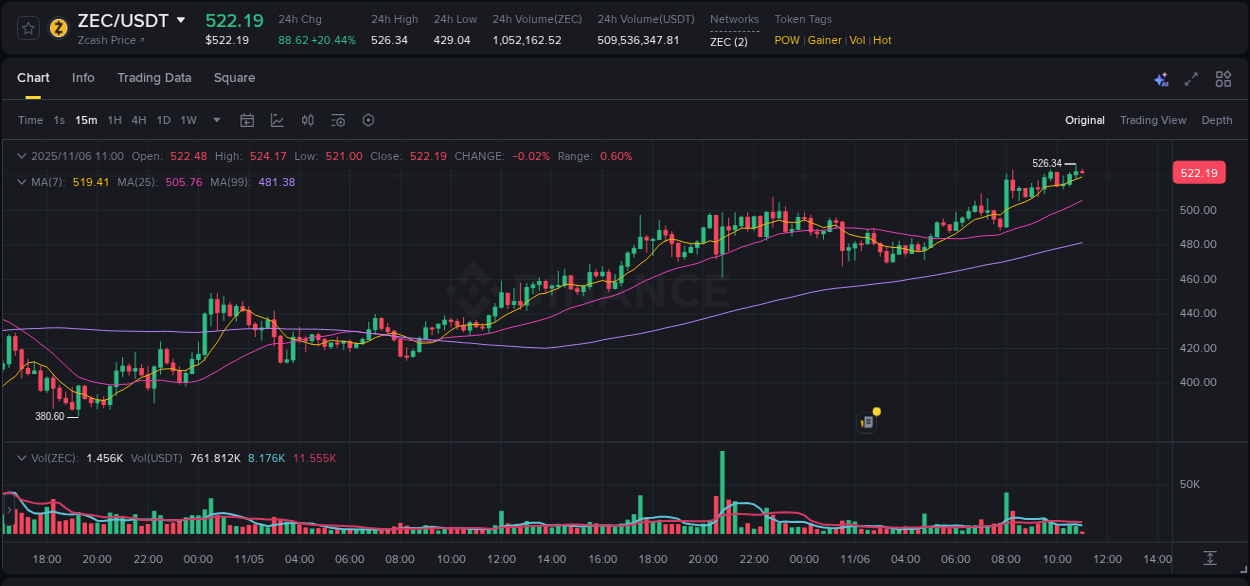Access Binance pump statistics for ZEC at 06 November 2025, 10:54 Binance pump statistics for ZEC at 06 November 2025, 10:54